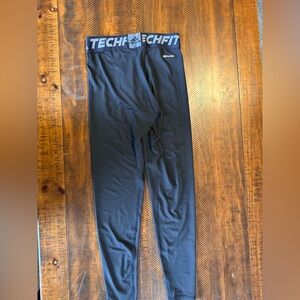 Adidas Black Techfit Compression Tights Adult Medium